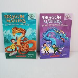 DRAGON MASTERS By Tracey West Lot Of 2 - Books 1, 3 (Paperback) Scholastic Kids
